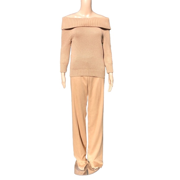 COPY - CELINE NWOT cashmere and silk golden beige sweater Sz m - Picture 11 of 13